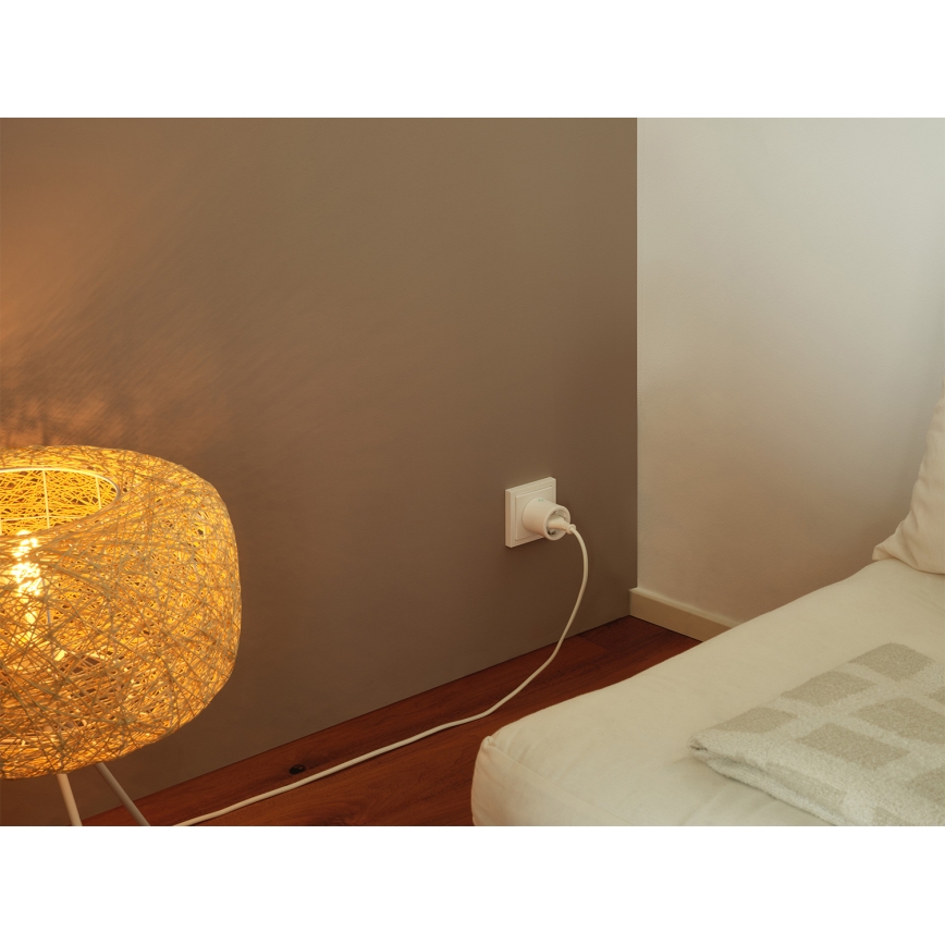 Osram - Älypistoke SMART+ MATTER SCHUKO 2300W/230V/10A Wi-Fi valkoinen