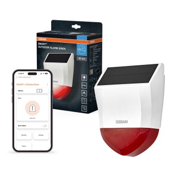 Osram - Aurinkokäyttöinen ulkohälytin SMART+ 5V IP65 Wi-Fi