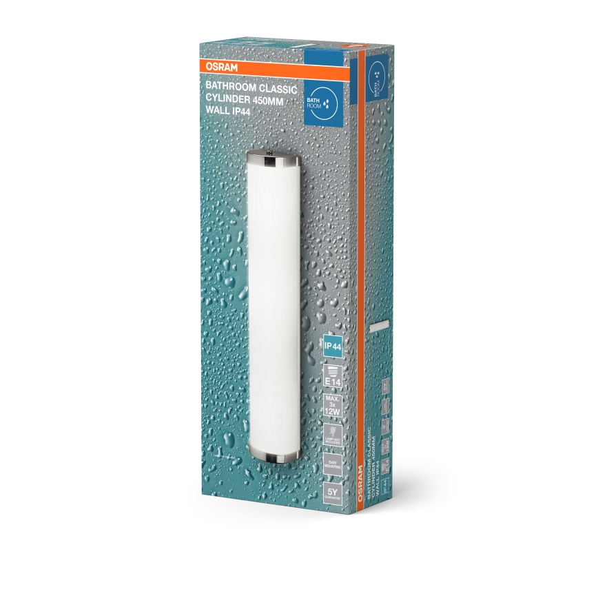 Osram - Kylpyhuoneen seinävalaisin BATHROOM CLASSIC 3xE14/12W/230V IP44 kiiltävä kromi