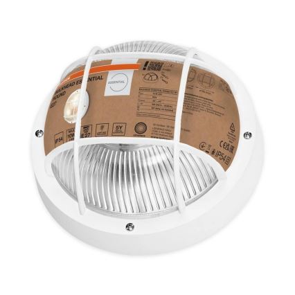 Osram - BULKHEAD ulkoseinävalaisin 1xE27/10W/230V halkaisija 19 cm IP54 valkoinen