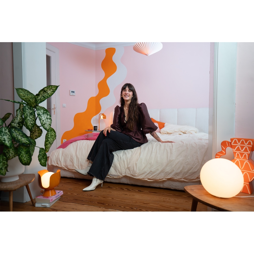 Osram - DECOR COROLLE pöytävalaisin 1xG9/20W/230V, oranssi