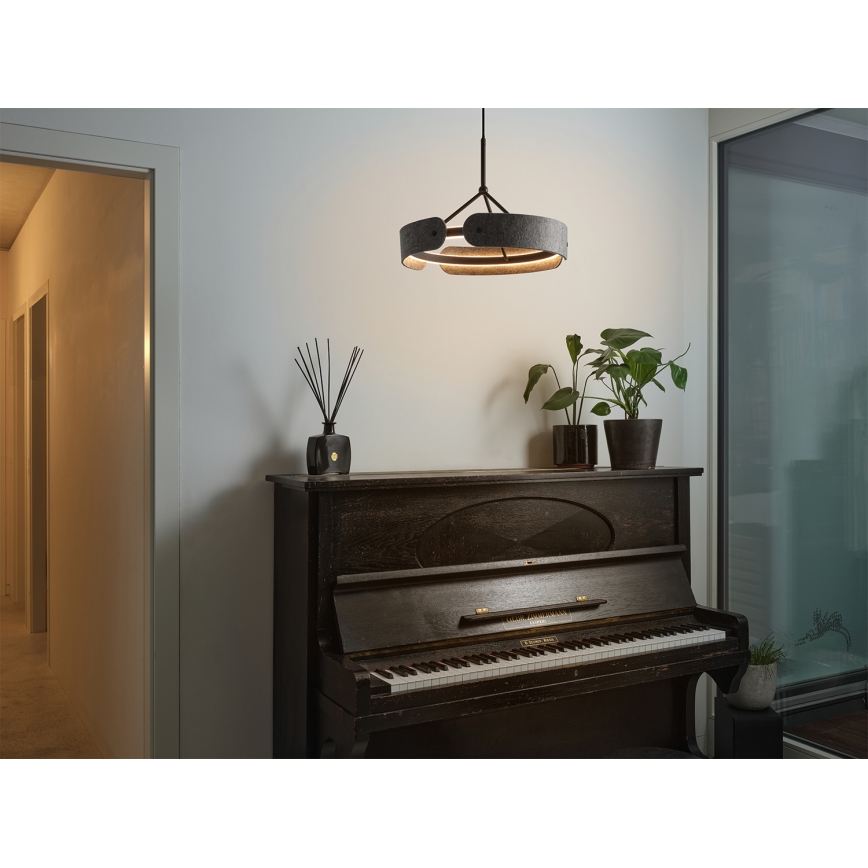 Osram - DECOR CURVE LED - vaijerikiinnitteinen riippuvalaisin LED/33W/230V, harmaa