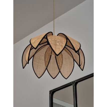 Osram - DECOR RATTAN riippuvalaisin langalla 1xE27/15W/230V, halkaisija 48 cm, beige/musta