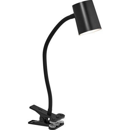 Osram - DESK LINE pöytävalaisin klipsillä 1xGU10/9W/230V musta
