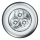 Osram - DOT-IT LED kosketusohjattu opastusvalo, 0,2 W, 3×AAA, halkaisija 6,8 cm, hopea