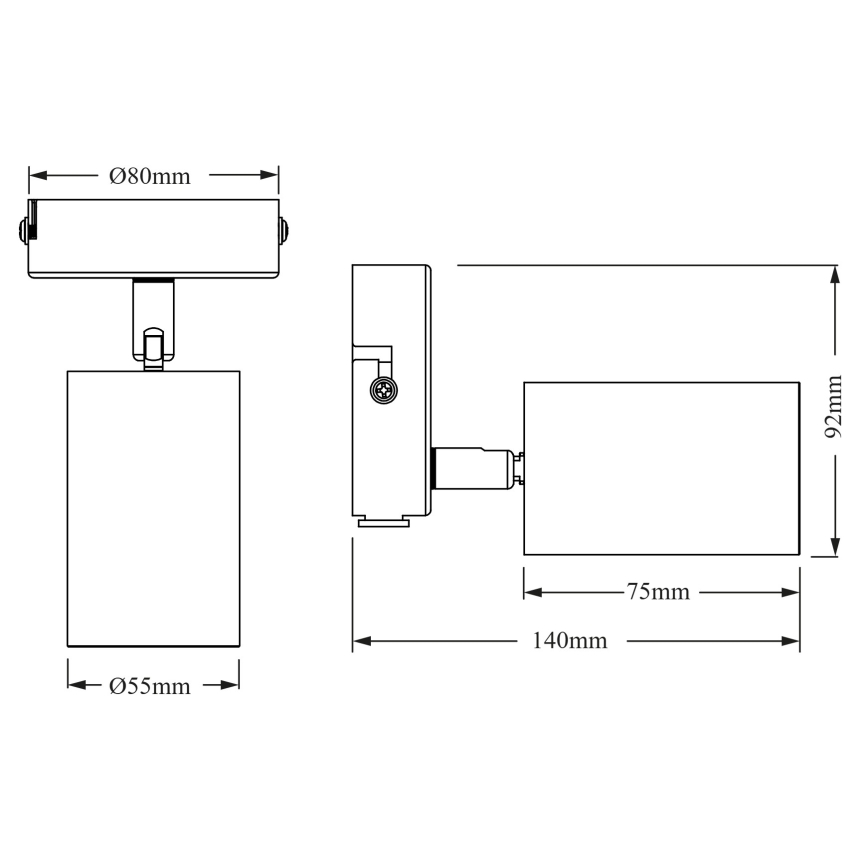 Osram - ELEMENTAL-kohdevalaisin 1xGU10/6W/230V