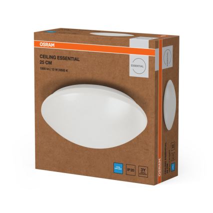 Osram - ESSENTIAL LED - LED-kattovalaisin 13 W, 230 V, 6500 K, Ø 25 cm