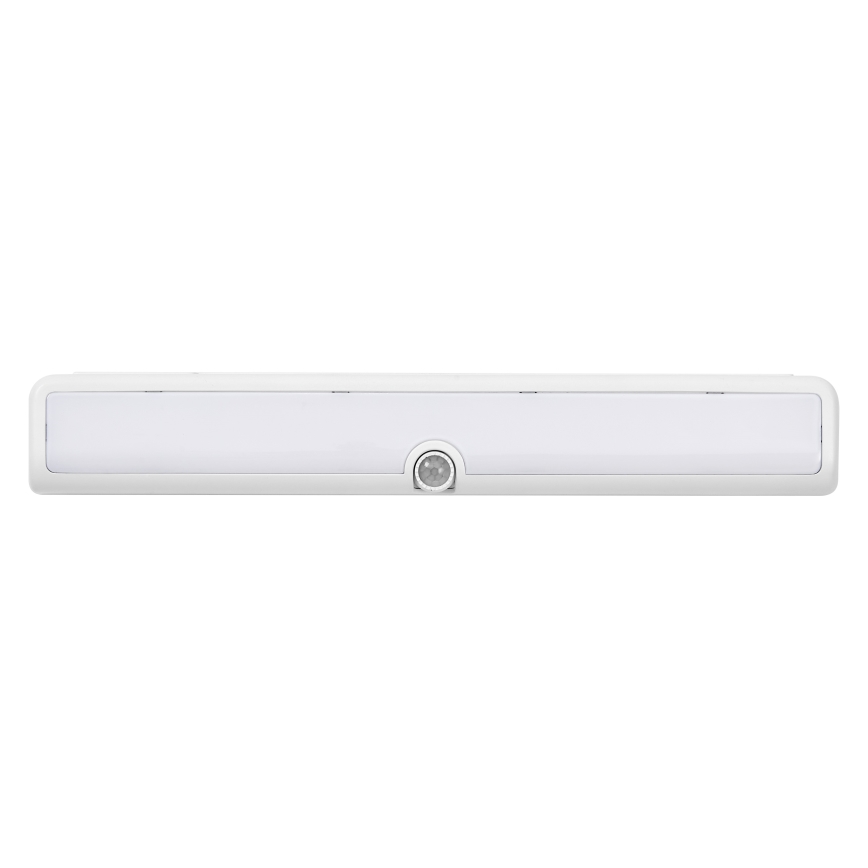 Osram - LED-himennettävä alakaappivalaisin liiketunnistimella ja hämäräkytkimellä LINEAR LED/3,8W/5V/3xAA 3000K 30 cm valkoinen