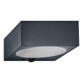 Osram - Himennettävä LED-aurinkokäyttöinen seinävalaisin anturilla ENDURA STYLE LED/10,7W/4,2V 2000 mAh IP65 antrasiitti