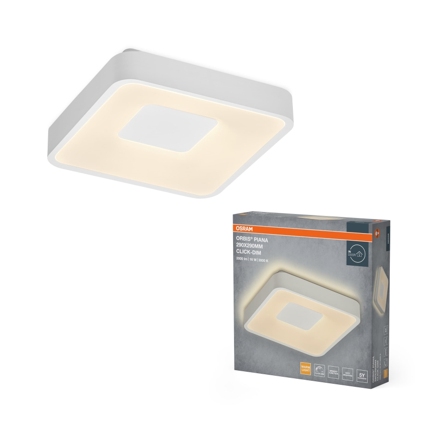 Osram - Himennettävä LED-kattovalaisin ORBIS PIANA LED/16W/230V 29x29 cm valkoinen