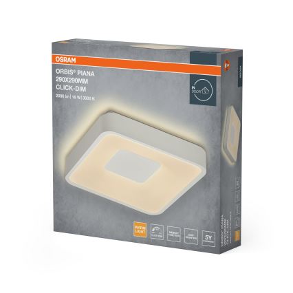 Osram - Himennettävä LED-kattovalaisin ORBIS PIANA LED/16W/230V 29x29 cm valkoinen