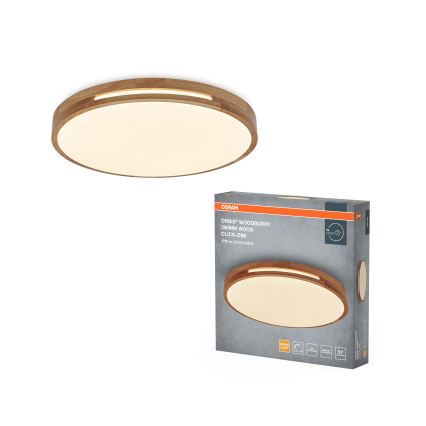 Osram - himmennettävä LED-kattovalaisin ORBIS WOODBURRY LED/24W/230V, halkaisija 39 cm, beige