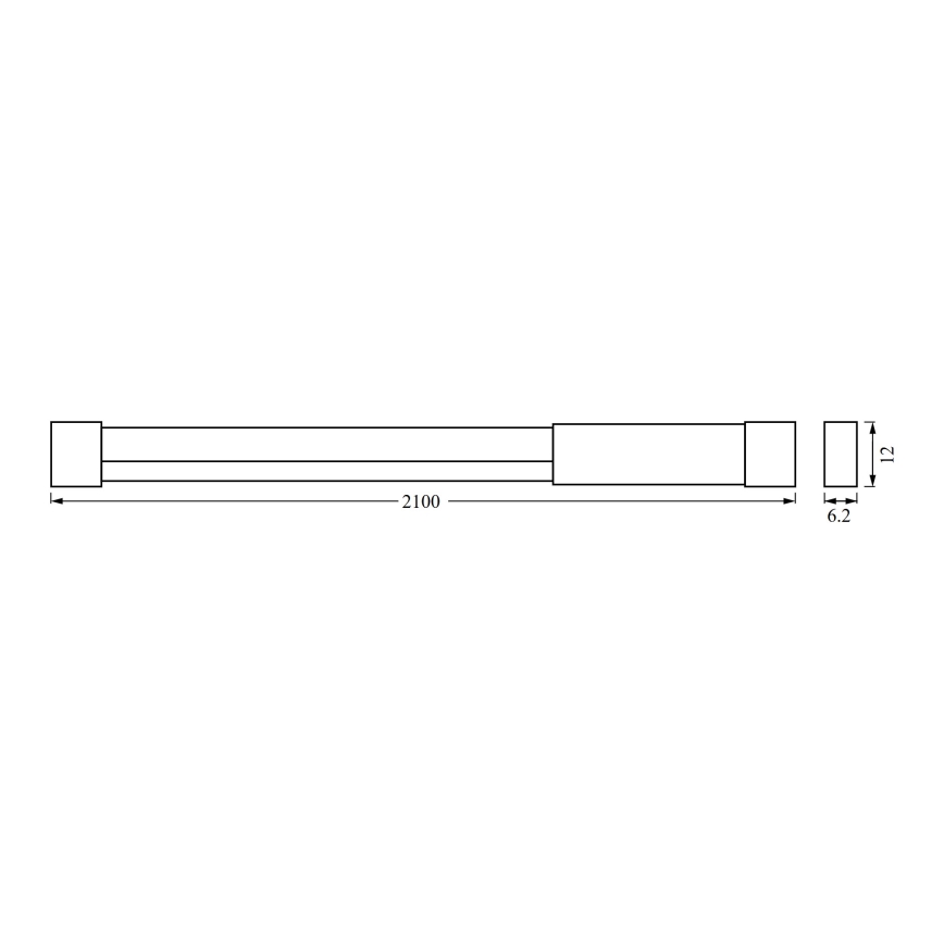Osram - LED RGBW himmennettävä valonauha NEON FLEX 2m LED/4W/5V + kaukosäädin