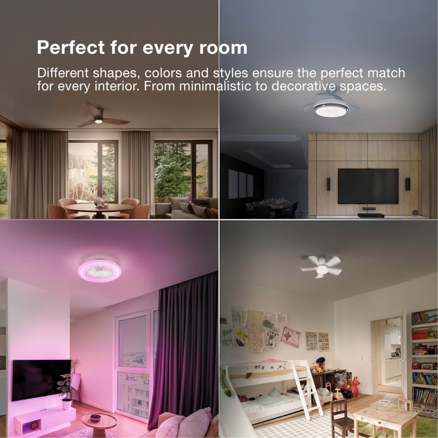 Osram - himmennettävä LED-kattotuuletin FOHN LED/18W/230V 3000/4000/6500K + kaukosäädin