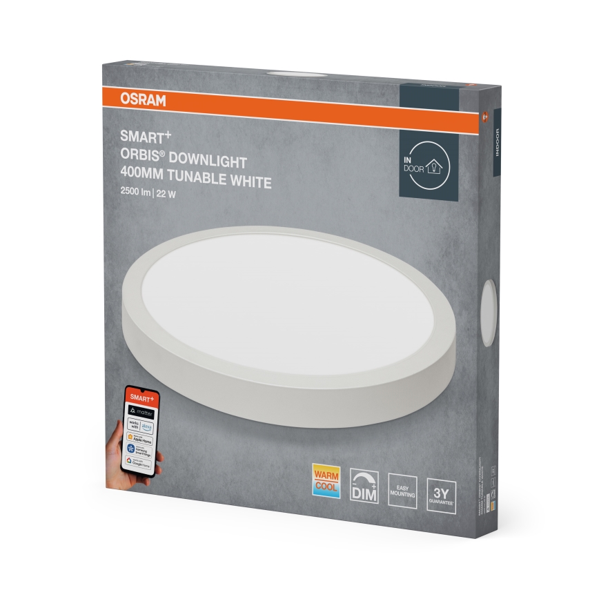 Osram - himmennettävä kattovalaisin SMART+ DOWNLIGHT LED/22W/230V halkaisija 40 cm 3000-6500K Wi-Fi