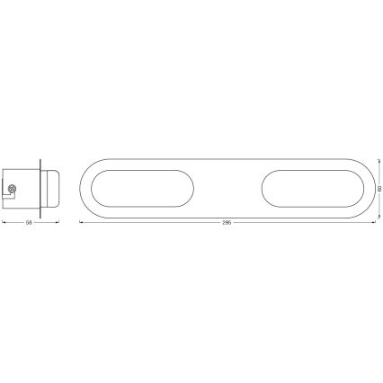 Osram - himmennettävä SMART+ DUPLO kylpyhuoneen seinävalaisin LED/15W/230V 3000-6500K IP44 Wi-Fi