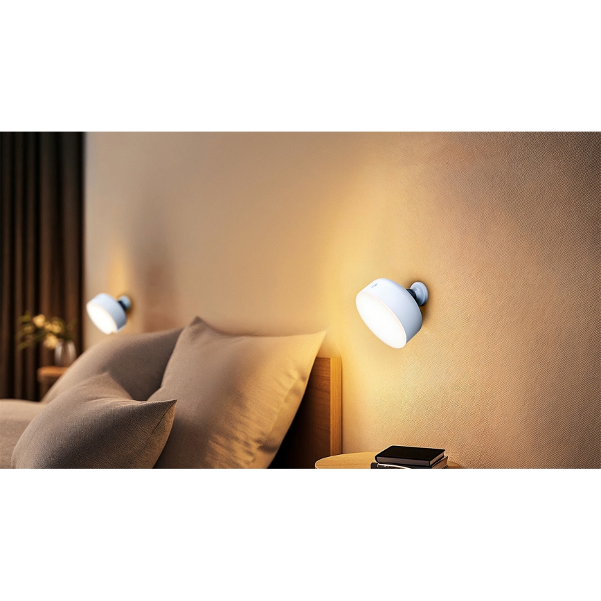 Osram - himmennettävä ladattava LED-pöytävalaisin 3-in-1 DECOR HELPER LED/1,8W/5V valkoinen