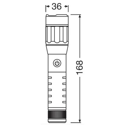Osram - Himennettävä, ladattava LED-taskulamppu LEDINSPECT PRO TORCH 500 LED/6W/3,7V 2200 mAh IP44