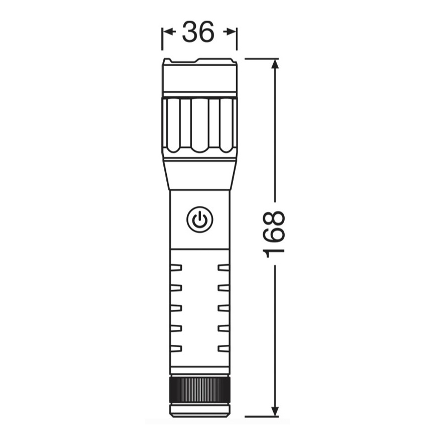 Osram - Himennettävä, ladattava LED-taskulamppu LEDINSPECT PRO TORCH 500 LED/6W/3,7V 2200 mAh IP44