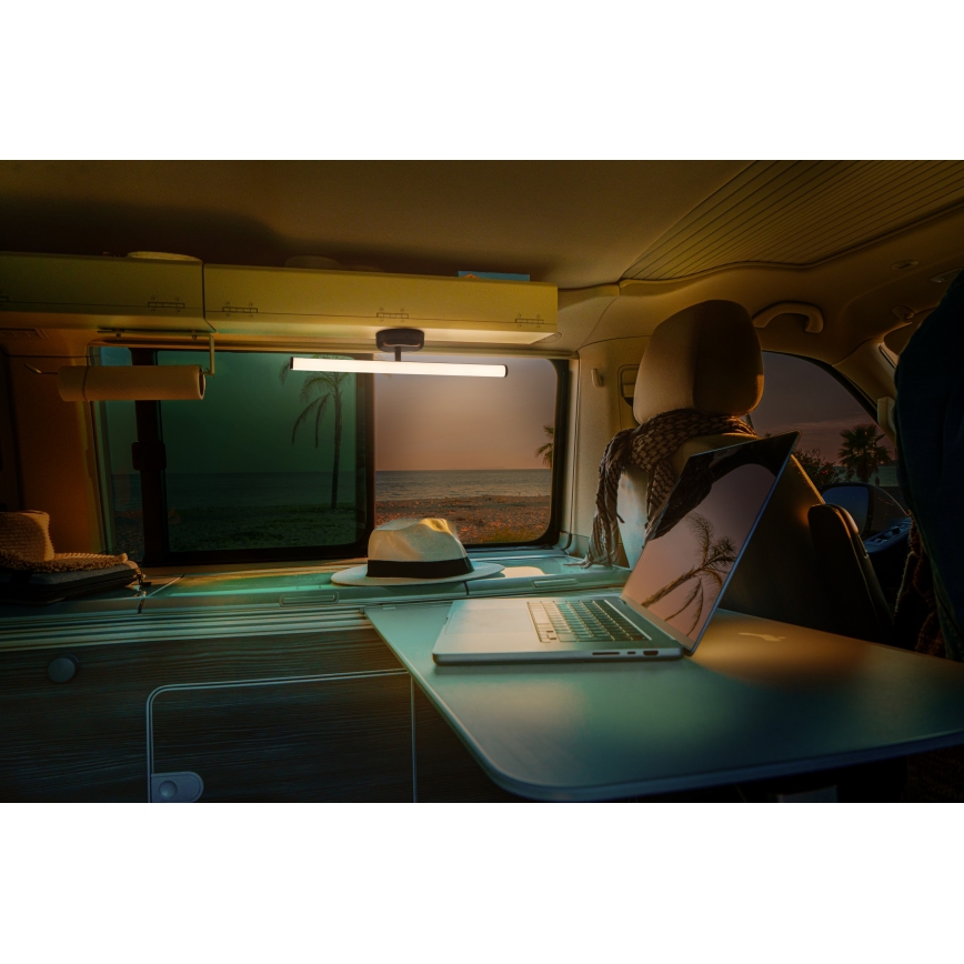 Osram - LED himmennettävä ladattava kosketusohjattu seinävalaisin NIGHTLUX LED/1,8W/5V musta