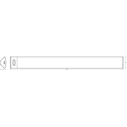 Osram - Himmennettävä LED-alakaappivalaisin liiketunnistimella LINEAR ANGLE LED/5W/230V 3000/4000/6500K 35 cm valkoinen