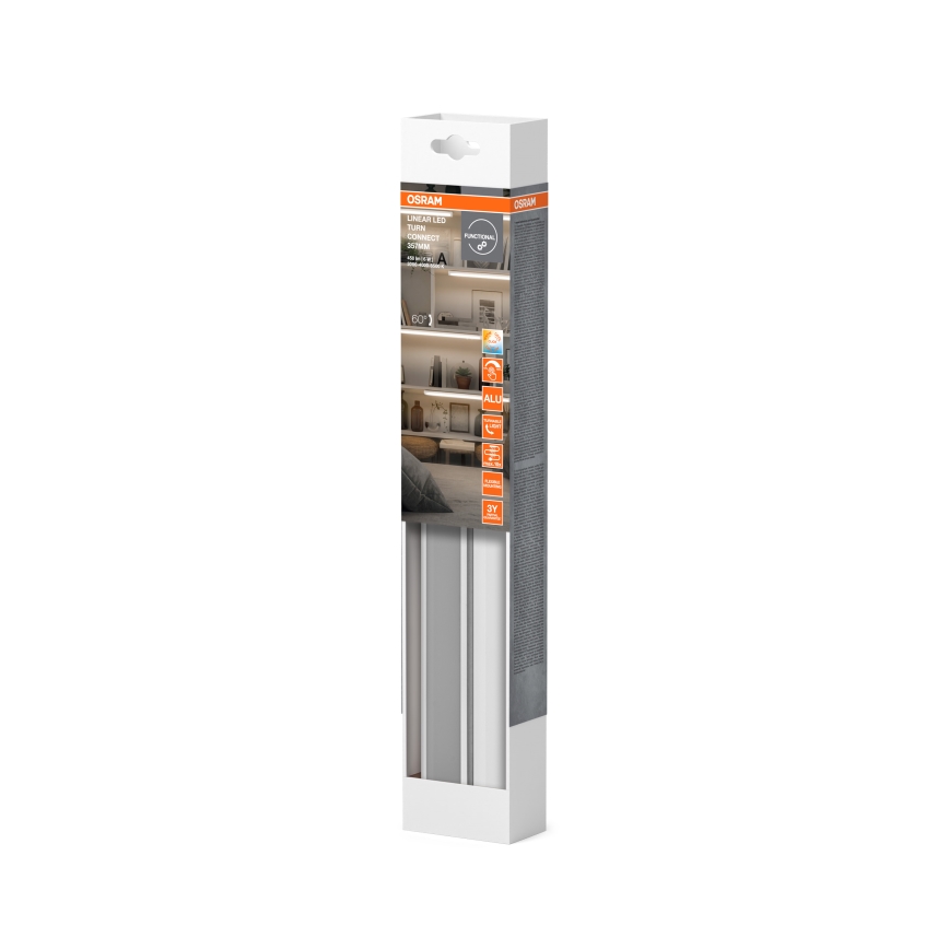 Osram - LED-himmennettävä alakaappivalaisin LINEAR TURN LED/6W/230V 3000/4000/6500K 35 cm valkoinen