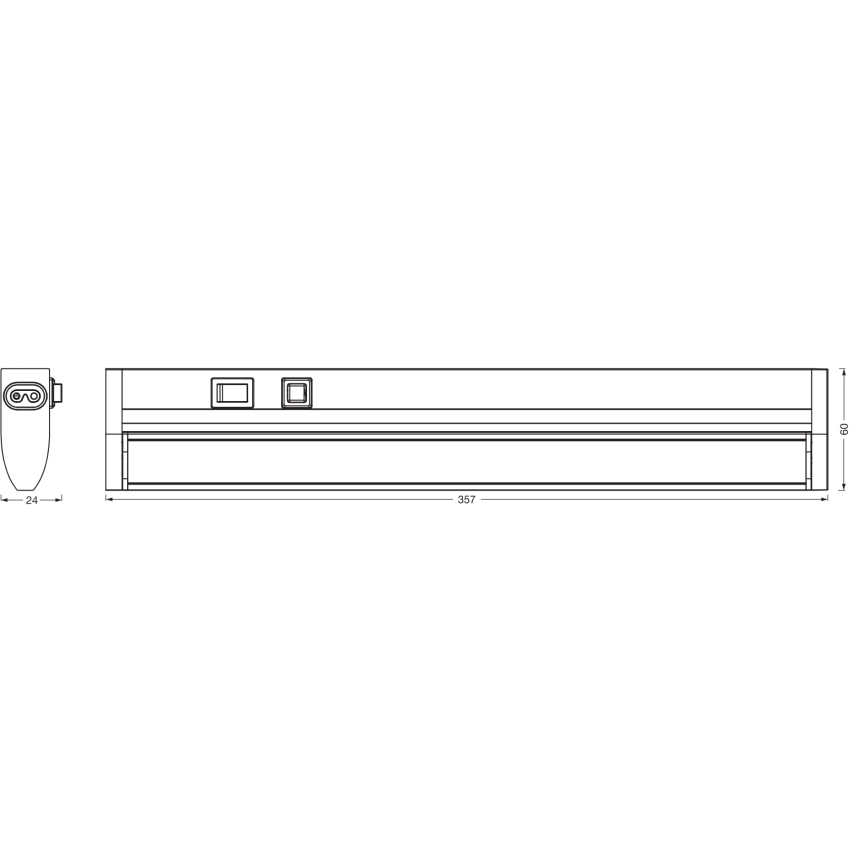 Osram - LED-himmennettävä alakaappivalaisin LINEAR TURN LED/6W/230V 3000/4000/6500K 35 cm valkoinen