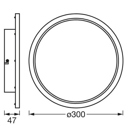Osram - himmennettävä kylpyhuoneen kattovalaisin SMART+ DISC LED/18W/230V 3000-6500K IP44 Wi-Fi