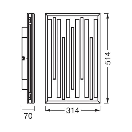 Osram - Himmennettävä LED-kattovalaisin ORBIS ACOUSTIC LED/30W/230V 51x31 cm mänty