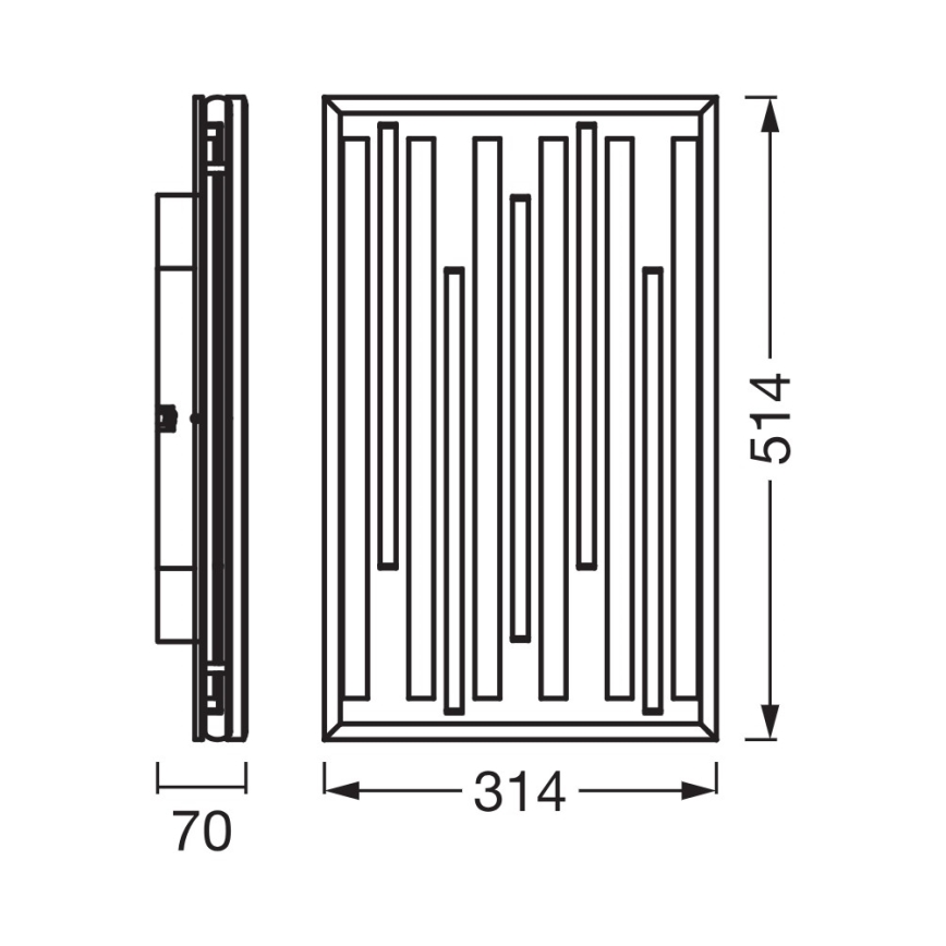 Osram - Himmennettävä LED-kattovalaisin ORBIS ACOUSTIC LED/30W/230V 51x31 cm mänty