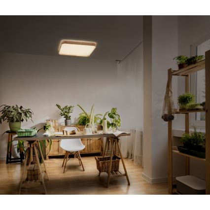 Osram - himmennettävä LED-kattovalaisin ORBIS ALICIA LED/16W/230V 29,2x29,2 cm beige