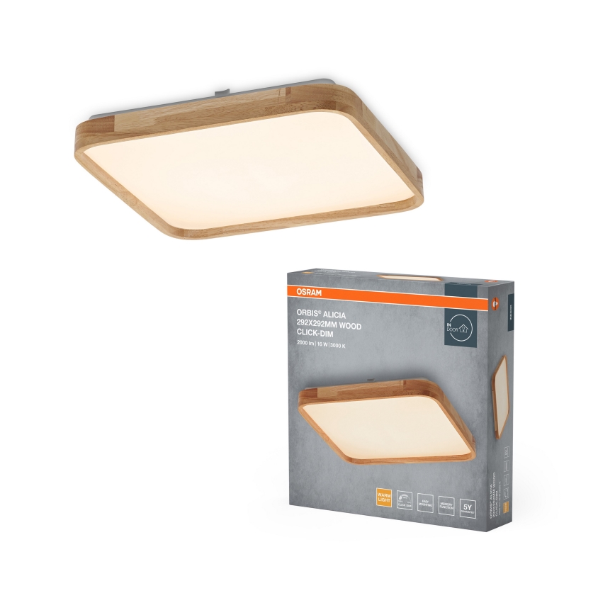 Osram - himmennettävä LED-kattovalaisin ORBIS ALICIA LED/16W/230V 29,2x29,2 cm beige