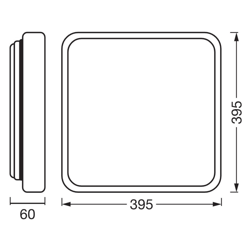 Osram - LED-himmennettävä kattovalaisin ORBIS ALICIA LED/24W/230V 39,5x39,5 cm beige