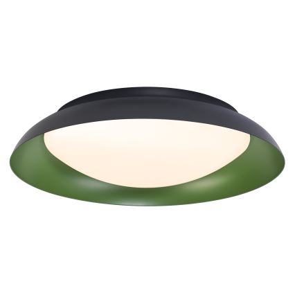 Osram - himmennettävä LED-kattovalaisin ORBIS PLATE LED/35W/230V, Ø 43 cm, vihreä/musta