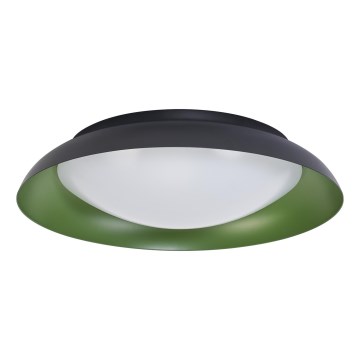 Osram - himmennettävä LED-kattovalaisin ORBIS PLATE LED/35W/230V, Ø 43 cm, vihreä/musta
