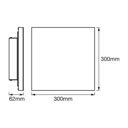 Osram - Himmennettävä LED-kattovalaisin SMART+ FRAMELESS LED/20W/230V 3000-6500K 30x30 cm Wi-Fi