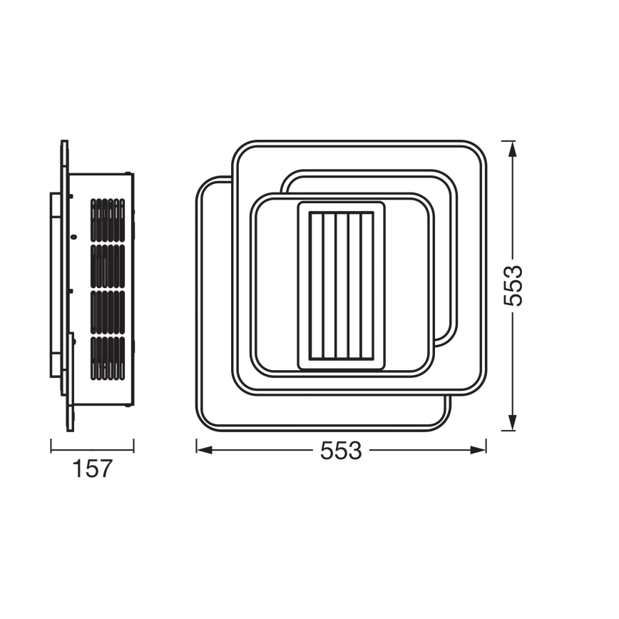 Osram - himmennettävä LED-kattovalaisin tuulettimella LED/55W/230V 3000-6500K valkoinen + kaukosäädin
