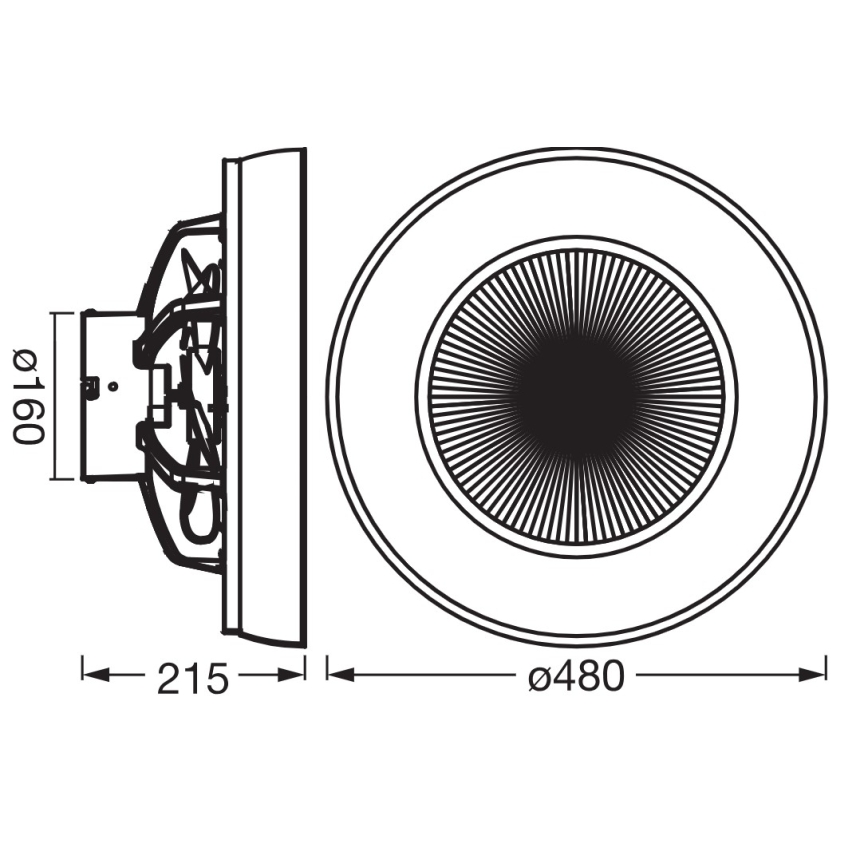Osram - LED himmennettävä kattovalaisin tuulettimella CEILING FAN LED/49W/230V 2700-6500K valkoinen/kultainen + kaukosäädin