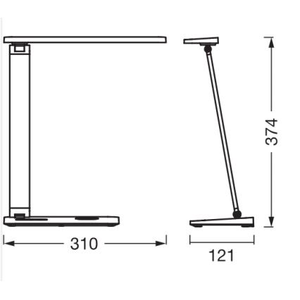 Osram - Himmennettävä LED-pöytälamppu OFFICE LINE LED/17W/230V 3000/4000/6500K valkoinen