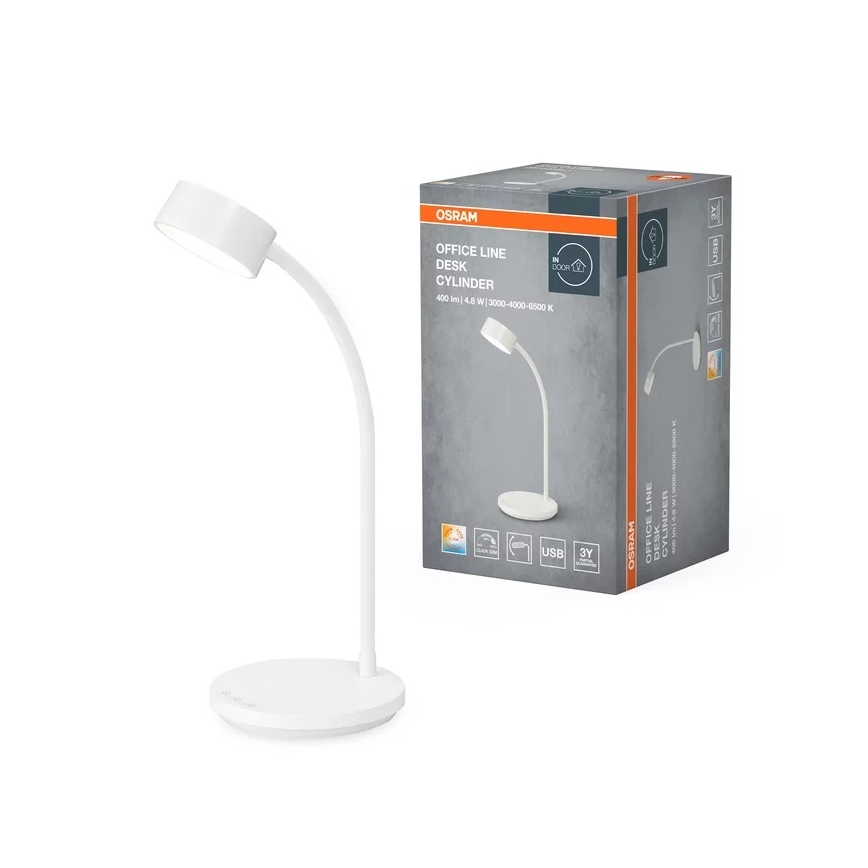 Osram - himmennettävä LED-pöytävalaisin OFFICE LINE LED/4,8W/230V 3000/4000/6500K valkoinen