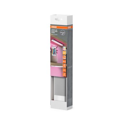 Osram - RGBW-LED-himmennettävä alakaappivalaisin liiketunnistimella LINEAR EDGE LED/4W/230V 30 cm valkoinen + kaukosäädin