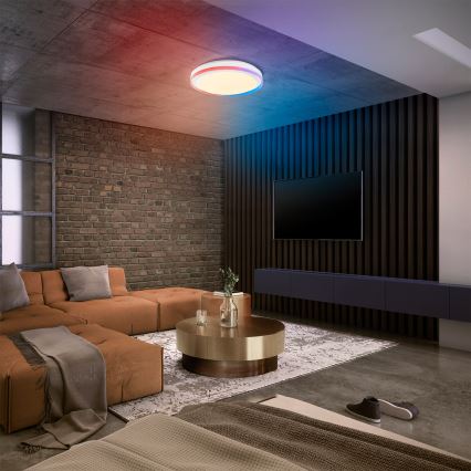 Osram - LED RGBW himmennettävä kattovalaisin SMART+ MAGIC LED/38W/230V Ø 49 cm valkoinen 2700–6500K Wi-Fi