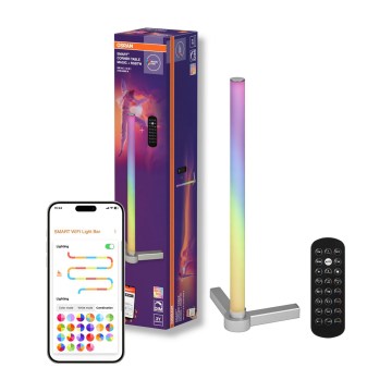 Osram - himmennettävä LED RGBW-pöytälamppu SMART+ MAGIC LED/7,5W/230V 2700-6500K hopea Wi-Fi + kaukosäädin
