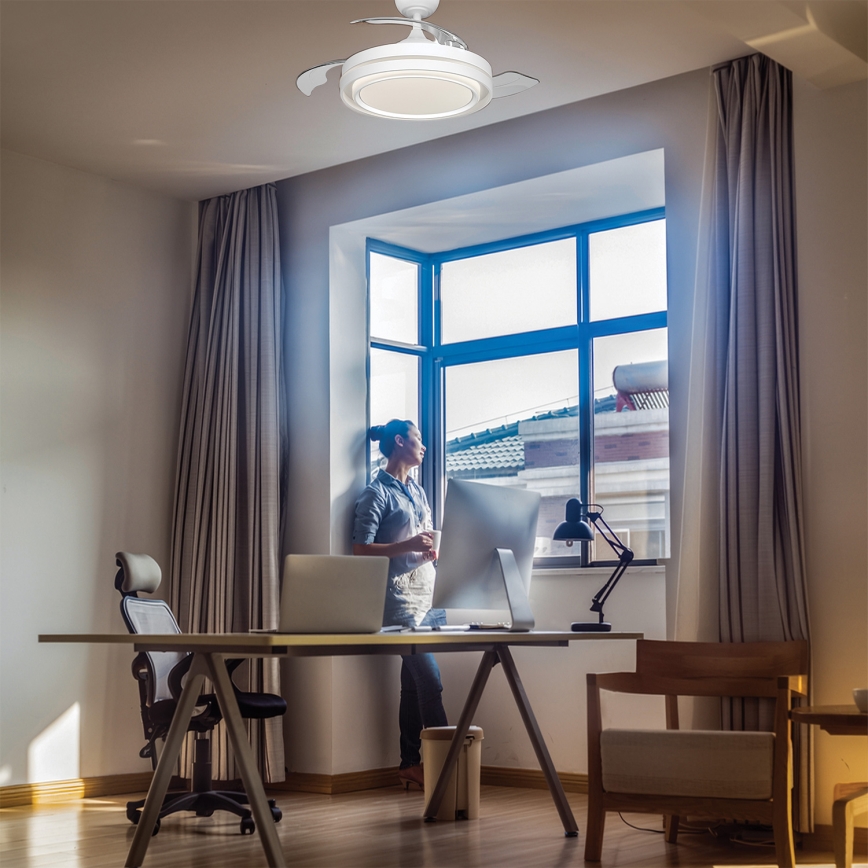 Osram - himmennettävä LED-kattovalaisin tuulettimella PONIENTE LED/36W/230V 3000/4000/6500K + kaukosäädin
