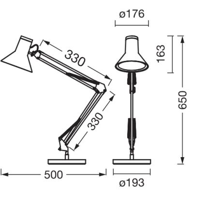 Osram - Himmennettävä pöytälamppu OFFICE LINE LED/9W/230V 3000K musta