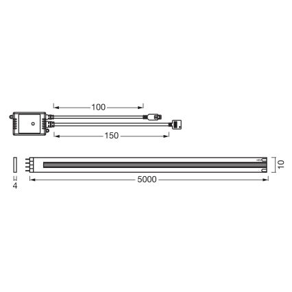 Osram - LED RGB himmennettävä valonauha SMART+ MAGIC 5m LED/35W/230V Wi-Fi + kaukosäädin