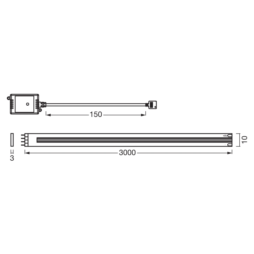Osram - himmennettävä SMART+ COB LED-nauha 3m LED/14W/230V 2700-6500K Wi-Fi