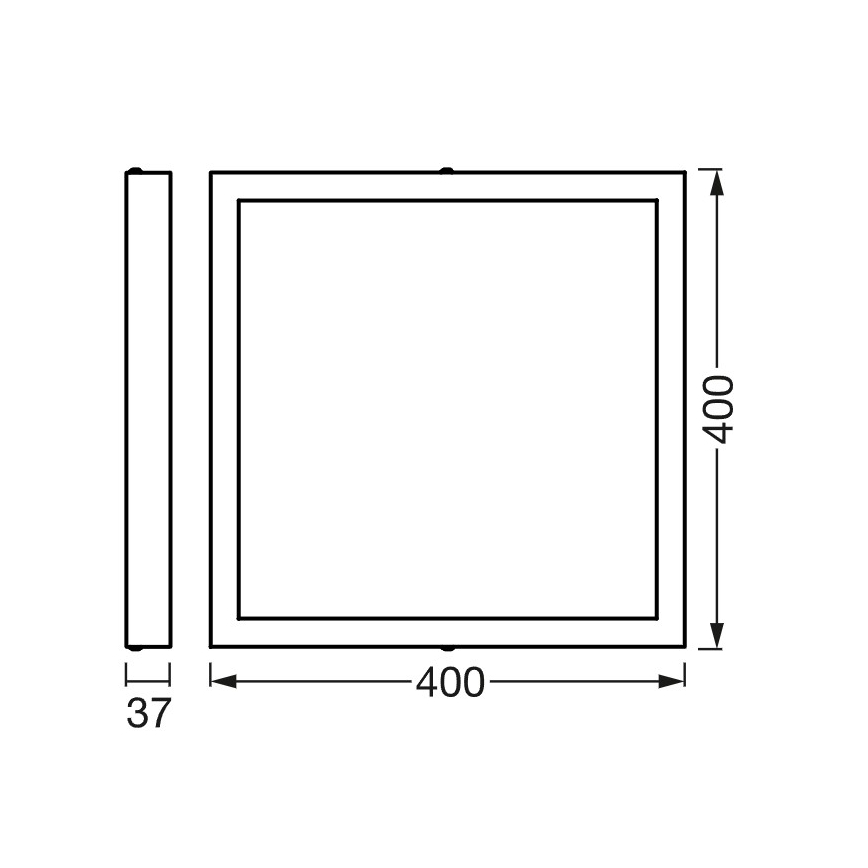 Osram - Himmennettävä LED-kattovalaisin SMART+ DOWNLIGHT LED/22W/230V 40x40 cm 3000-6500K Wi-Fi