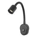 Osram - Joustava seinävalaisin PLUG TUBE FLEX 1xGU10/5W/230V musta