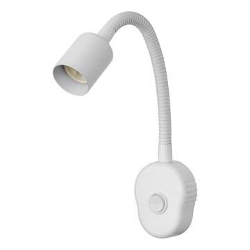 Osram - Joustava seinävalaisin PLUG TUBE FLEX 1xGU10/5W/230V valkoinen
